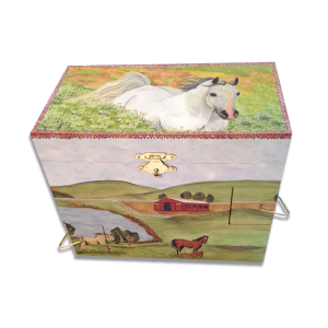 Hideaway Horse Musical Jewelry Box