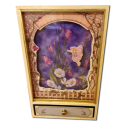 Floating Floral Fairy Shadow Box / Yellow