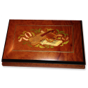 Instrument Inlay Jewelry Box with Key